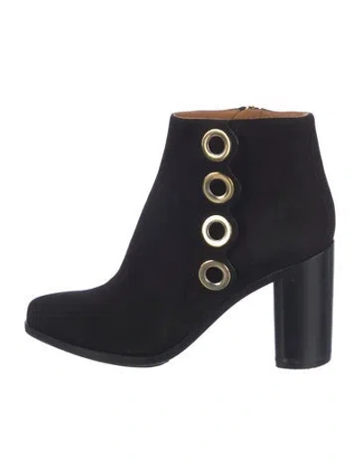 Pre-owned Chloé Suede Boots In Black