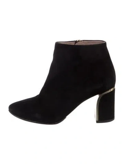 Pre-owned Chloé Suede Boots In Black
