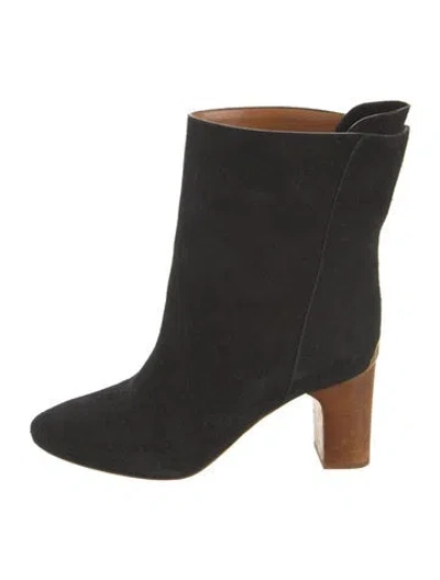 Pre-owned Chloé Suede Boots In Black