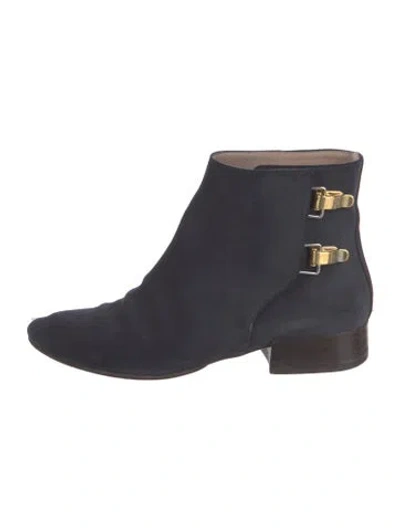 Pre-owned Chloé Suede Boots In Blue