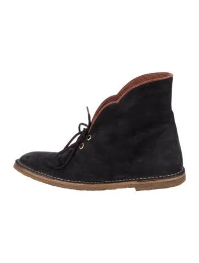 Pre-owned Chloé Suede Boots In Blue