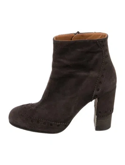 Pre-owned Chloé Suede Boots In Brown