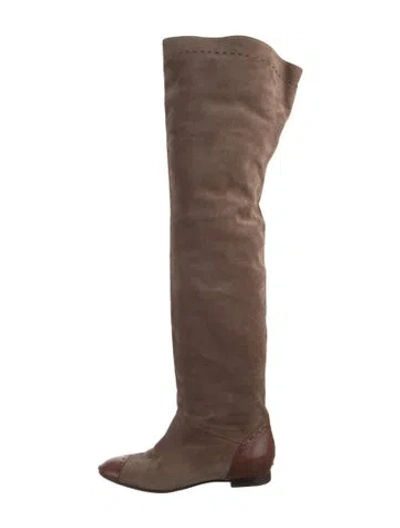 Pre-owned Chloé Suede Boots In Brown