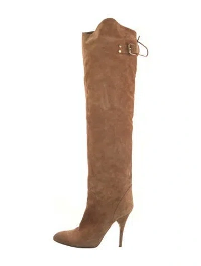 Pre-owned Chloé Suede Boots In Brown