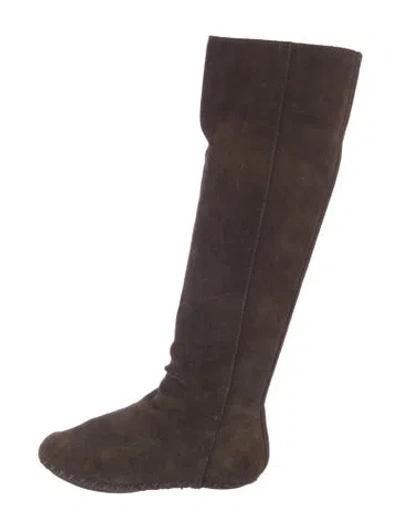 Pre-owned Chloé Suede Boots In Brown