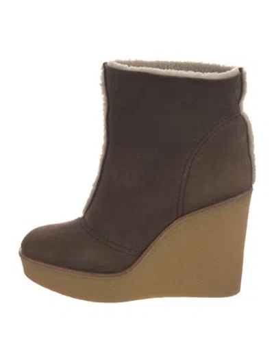 Pre-owned Chloé Suede Boots In Brown