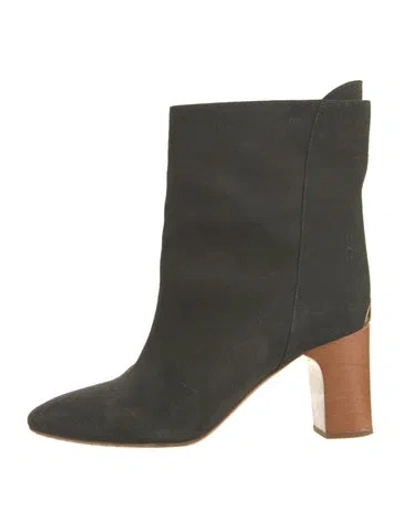 Pre-owned Chloé Suede Boots In Green