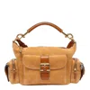 Chloé Suede Camera Bag In Beige