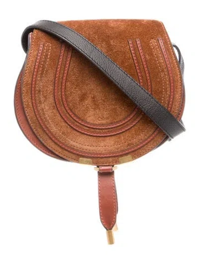 Pre-owned Chloé Suede Crossbody Bag In Brown