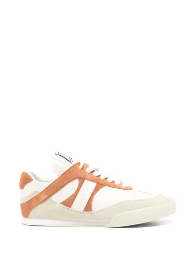 Chloé Suede Detail Mid Top Sneakers In Neutral