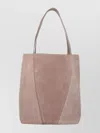 Chloé Suede Finish Tote Bag With Dual Handles