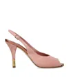 Chloé Heeled Flower Sandal In Pink