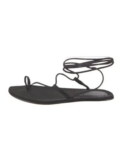 Pre-owned Chloé Suede Gladiator Sandals In Black