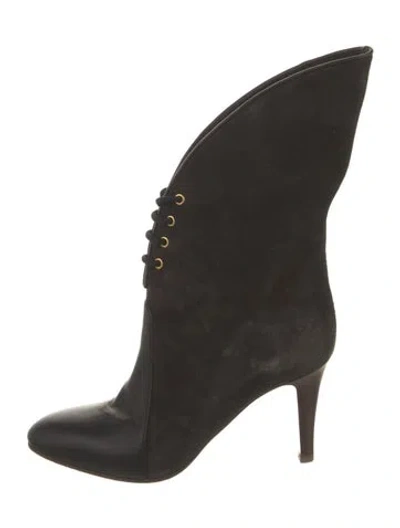 Pre-owned Chloé Suede Lace-up Boots In Brown