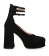 Chloé Suede Loti Platform Pumps 80 In Black