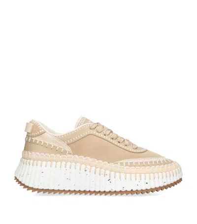 CHLOÉ SUEDE NAMA RUNNER SNEAKERS