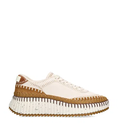 CHLOÉ SUEDE NAMA RUNNER SNEAKERS