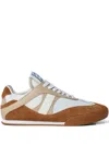Chloé Suede Panelled Low-top Sneakers In Brown
