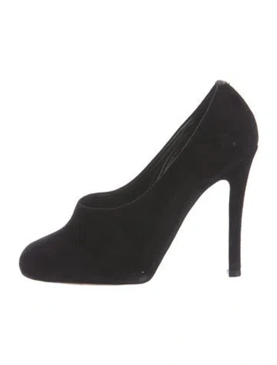 Pre-owned Chloé Suede Pumps In Black