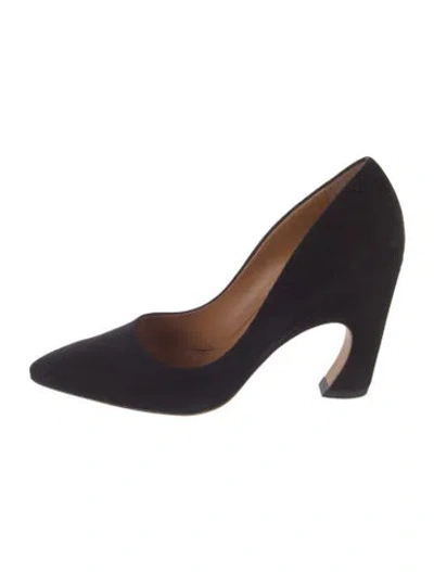 Pre-owned Chloé Suede Pumps In Black