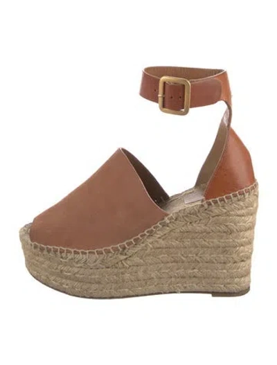 Pre-owned Chloé Suede Pumps In Brown
