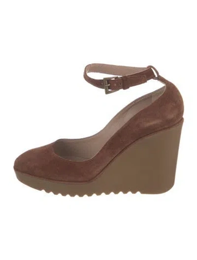 Pre-owned Chloé Suede Pumps In Brown