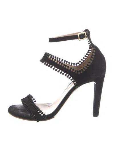 Pre-owned Chloé Suede Sandals In Black