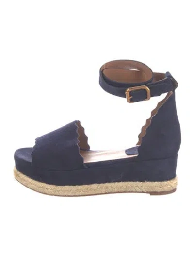 Pre-owned Chloé Suede Scalloped Accent