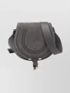 Chloé Suede Shoulder Bag Adjustable Strap In Gray