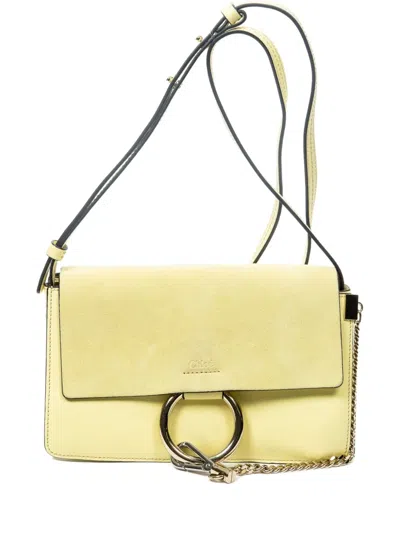 Pre-owned Chloé Suede Shoulder Bag In Yellow