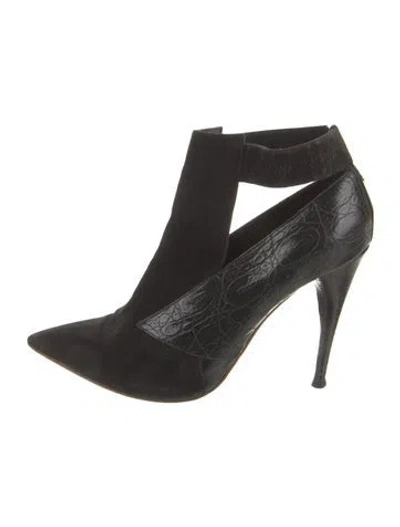 Pre-owned Chloé Suede Sock Boots In Black