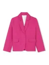 Chloé Notched-collar Single-breasted Blazer In Pink