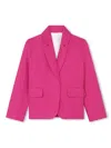 Chloé Notched-collar Single-breasted Blazer In Pink & Purple