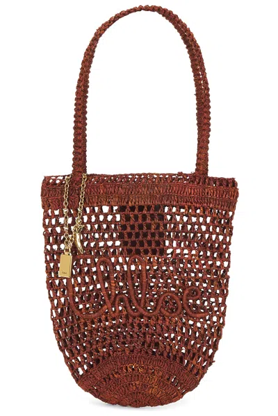 Chloé Summer Banana Bucket Bag In Brown