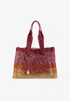Chloé Womens Multicolor Orange Summer Banana East-west Raffia Tote Bag In Multi