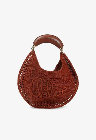 Chloé Summer Banana Hobo Bag In Brown