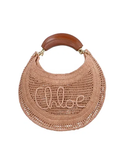 Chloé 'summer Banana' Hobo Bag In Sand