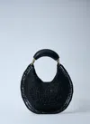 Chloé Summer Banana Hobo Bag In Black