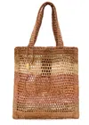 Chloé Chloe Summer Banana Logo Raffia Tote