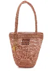 Chloé Chloe Summer Banana Logo Raffia Tote