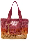 Chloé Womens Multicolor Orange Summer Banana East-west Raffia Tote Bag In Multi