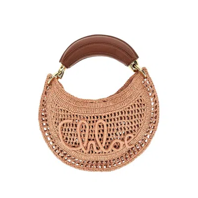 Chloé 'summer Banana Mini' Hobo Bag In Brown