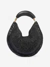 Chloé Summer Banana Top-handle Bag In Crochet Fabric