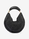 Chloé Summer Banana Top-handle Bag In Crochet Fabric