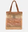 Chloé Chloe Summer Banana Logo Raffia Tote