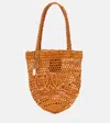 Chloé Summer Banana Raffia Tote Bag