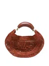Chloé X Made For A Woman Summer Banana Small Raffia Shoulder Bag In Brown