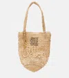 Chloé Chloe Summer Banana Logo Raffia Tote