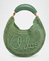 Chloé Summer Banana Top-handle Bag In Crochet Fabric