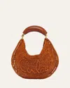 Chloé X Made For A Woman Summer Banana Small Raffia Shoulder Bag In Brown